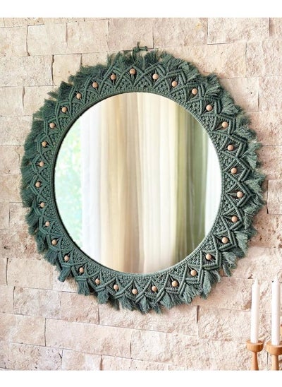 Buy Large Macrame Mirror , Macrame Wall Hanging Mirror , Bedroom Decor Gift , Boho Mirror, Living Room Décor in Egypt