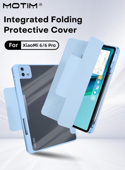 Buy Case for Xiaomi Pad 6/6 Pro Slim Light Mi Pad 6/6 Pro Cover Y-Fold Design With Multi-Angle Stand Function Protective Shockproof Shell in Saudi Arabia