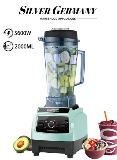 اشتري Multifunctional Blender And Juicer 2L 5600W Blue/Black في السعودية