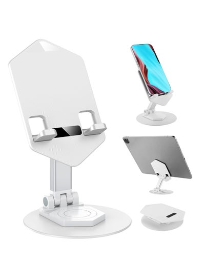 Buy Rotatable Cell Phone Tablet Stand Adjustable Foldable and Portable Stand for Desk and Office Use Phone Tablet Stands for iPhone iPad Stable Anti-slip Super Load bearing Ergonomic Design in Saudi Arabia