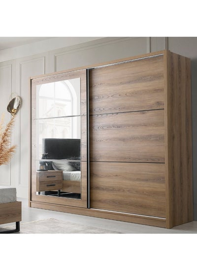 Buy Norden Sliding Wardrobe - African Walnut in UAE