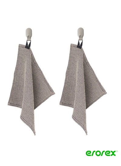 Buy Dish cloth grey beige 30x30 cm in Saudi Arabia