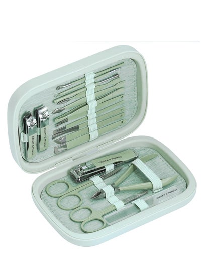 Buy 18-Piece Manicure Set with Nail Clippers and Care Tools for Men and Women, Perfect Gift for Family and Friends, Includes Pedicure Kit and Nail Care Essentials in UAE