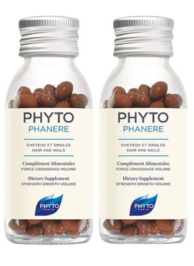 Buy Phytophanere Hair and Nails Natural Dietary Supplement 2 x 120 Capsules in UAE