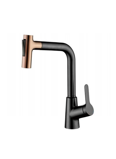 Buy Kitchen Faucet Stainless Steel Gun Black Gold Pull Out Sprayer for Kitchen Sink in Saudi Arabia