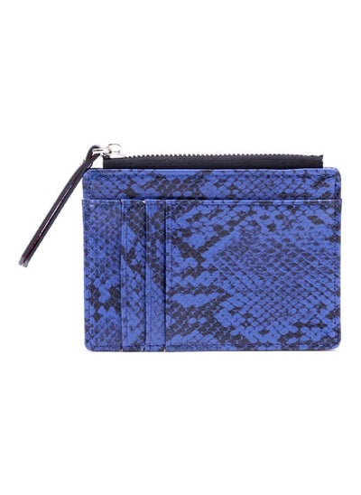 Buy Snake Striped Wallet Blue/Black in UAE