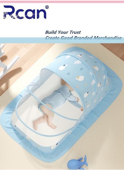 اشتري Baby Mosquito Net Bed Tent Portable Breathable Foldable Baby Bed Cover Bottomless Bug Resistant Newborn Bed for Baby Boys Girls في السعودية