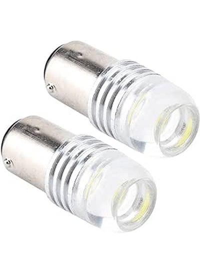 Buy Qiilu 2pcs 12V DC White 1157 2357 Strobe Flashing LED Projector Bulbs for Car Tail Brake Lights DC 12V in Egypt