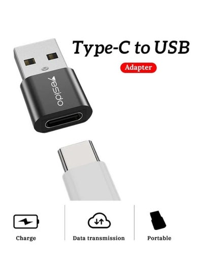 Buy GS09 Type-C To USB Adapter black in UAE