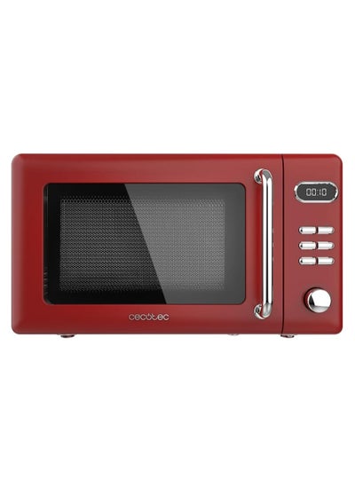 Buy Digital Microwave with Grill Proclean 5110 Retro Red, 20L, 700W, 8 Programs in UAE