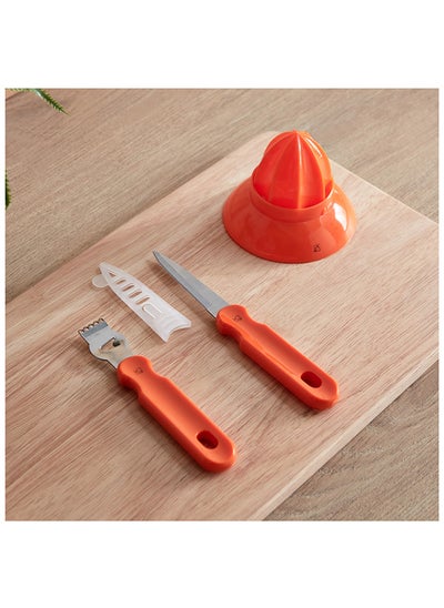 اشتري Easy Chef Citrus Mix 3 in 1 Gadget Seed Extractor with Knife and Juicer 17.5 x 2 x 2.5 cm في السعودية