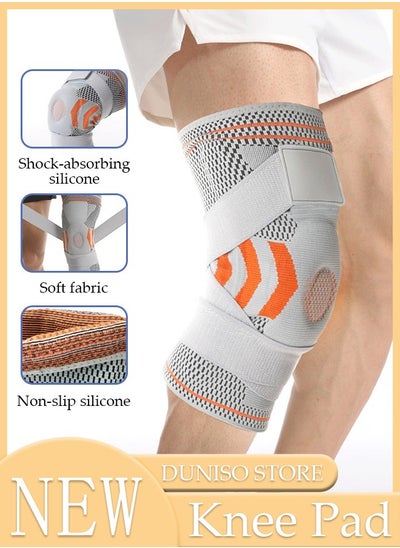 اشتري Professional  Knee Pad Knee Brace with Side Stabilizers and Patella Gel Pads Adjustable Compression Knee Support Braces for Knee Pain Meniscus Tear ACL MCL Arthritis Joint Pain Relief Injury Recovery في الامارات