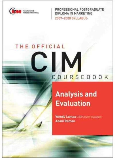 Buy CIM Coursebook 07/08 Analysis and Evaluation By Lomax, Wendy in Egypt