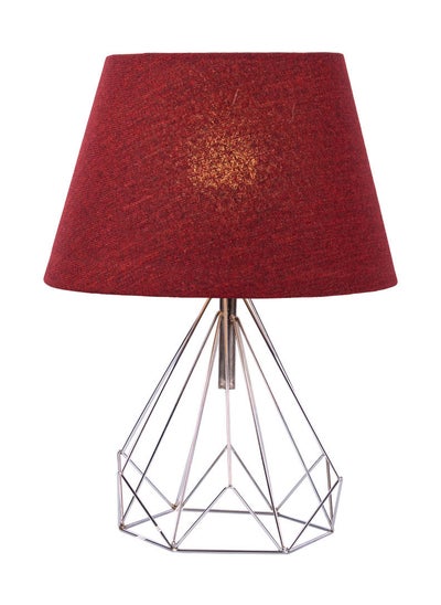 Buy bruno 1 lamp Dark red silver table lamp TDRS 1 in Egypt