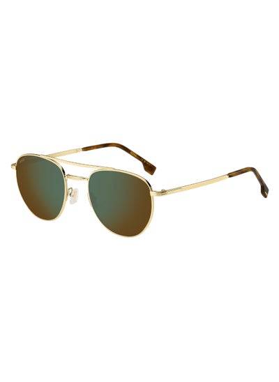 اشتري Men's UV Protection Rectangular Shape Metal Sunglasses BOSS 1631/S GREEN 47 - Lens Size: 46.8 Mm - Gold في الامارات