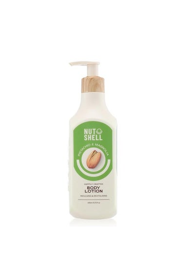 Buy Body lotion with a formula enriched with pistachio and magnolia extracts from Note Shell, 465 ml in Egypt