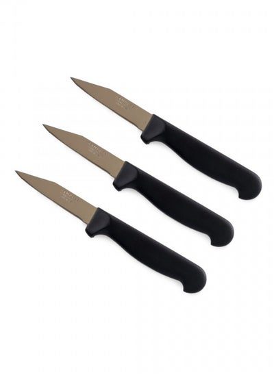 Buy Stainless Steel Slicing Knife Set 3 Piece Size 3 Inch in Saudi Arabia