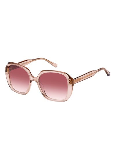 Buy Women's UV Protection Square Shape Acetate Sunglasses TH 2105/S PINK 50 - Lens Size: 50.4 Mm - Nude in UAE