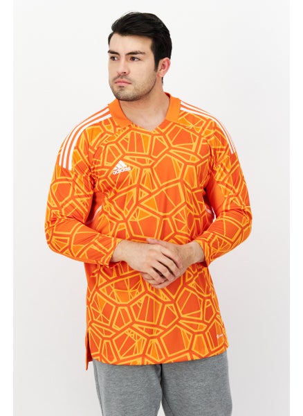 اشتري Men Sport Fit Long Sleeve Training Jersey, Orange Combo في السعودية