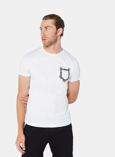 Buy Contrast Print T-Shirt in Egypt