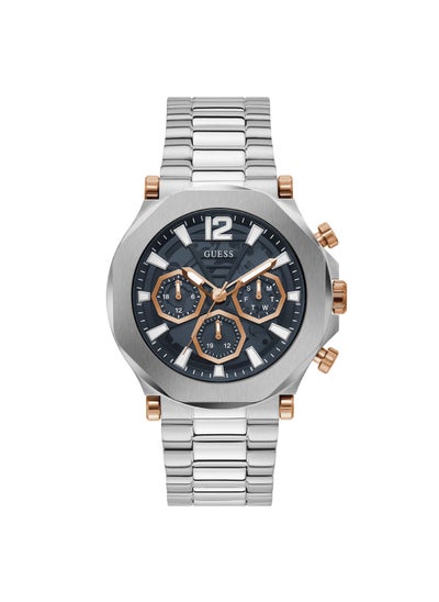 Buy GUESS Mens Silver Tone Multi-function Watch - GW0539G1 in Saudi Arabia