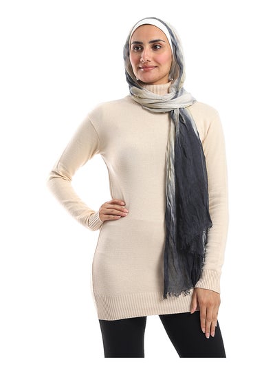 اشتري High Collar Long Sleeves Pullover - Buff Beige في مصر