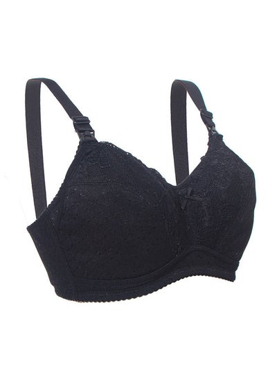 اشتري Basic Cotton Maternity And Nursing Bra - Black - XX Large في الامارات