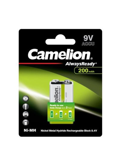 Buy Camelion 17420122 Always Ready Akku (NiMH, 9 Volt Block, 200 mAh, 1er) in Egypt