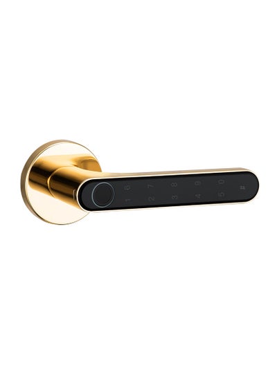 Buy Smart Fingerprint Door Knob（24k Gold Plated）, With 5 Ways To Unlock(TUYA Bluetooth App/Fingerprint/Code/Key/IC Card), Electronic Digital Door Lock, Bedroom Biometric Door Lock in Saudi Arabia