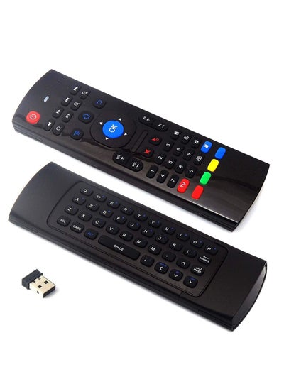 Buy MX3 Pro Air Mouse Mini Keyboard 3D Flight Controller Hybrid SARCCT Technology Three Sensors Gyroscope Three Sensors Gravity Built-in Nano USB Receiver in Saudi Arabia