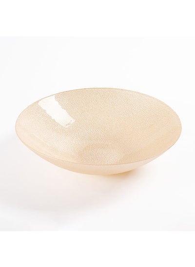 اشتري Water Decorative Bowl, Pale Cream - 29.8x8.5 cm في الامارات