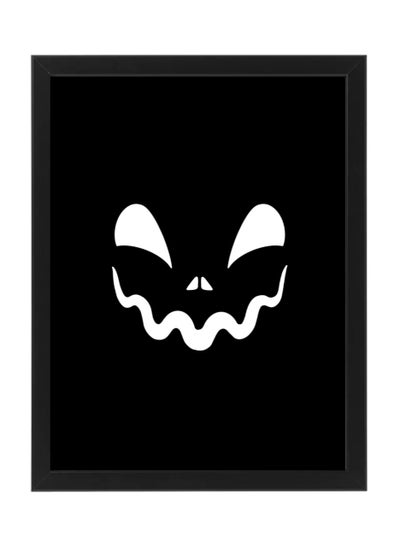 Buy Halloween Pumpkin Framed Poster 30x40cm - Spooky Wall Art Decor for Home, Office, or Party , Trick or Treat Pumpkin Artwork, Halloween Decoration Gift Idea in UAE