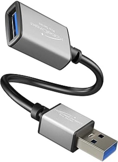 Buy KabelDirekt – USB A 3.0 extension cable – 0.15m – (USB A connector to USB A female connector, suitable for all USB A ports, black/space grey) – PRO Series in Egypt