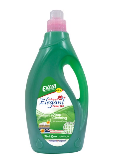 Buy Fresh Green Deep Cleaning Power GEL 4 Liter Liquid Laundry Detergent in UAE