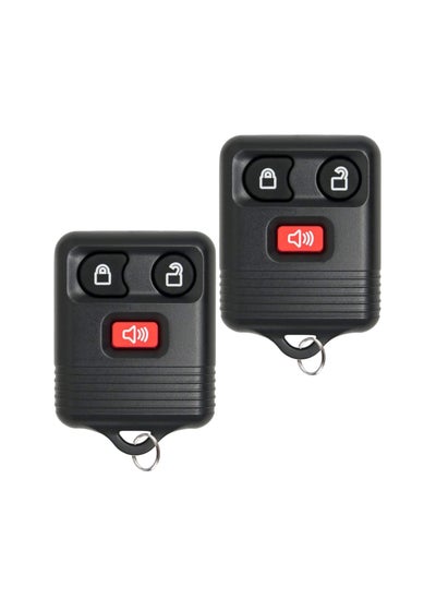 اشتري 2PCS 3-Button Replacement Key Fob Case for Keyless Entry, Keyless Entry Remote Replacement Key Fob Replacement for Ford, Lincoln, Mercury, Mazda F150 F250 F350 Escape Expedition Explorer Ranger في السعودية