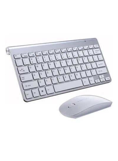 اشتري 2.4G Textured Ultra Thin Wireless Keyboard Mouse Combo For Apple Mac في السعودية