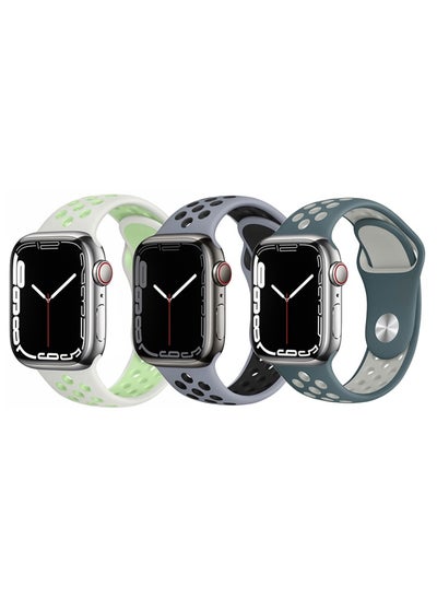 اشتري 3pcs Watchband Replacement for Apple Watch 41/40/38mm Series 8/7/6/5/4/SE في الامارات