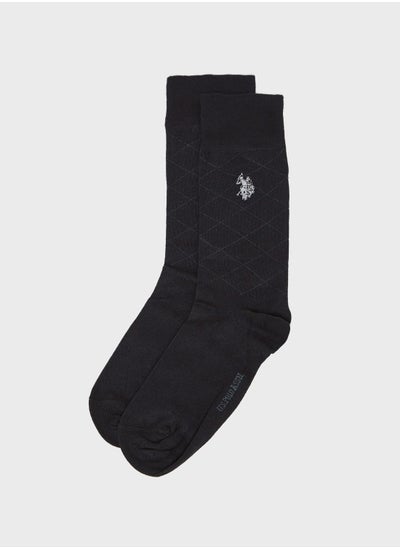 Buy Logo Print Crew Socks in UAE