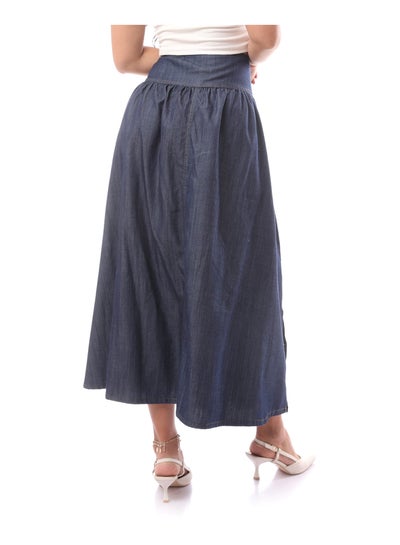 Buy Dark jeans with a button-up skirt
_Blue in Egypt
