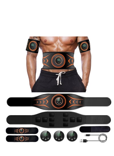 Buy ABS Muscle Stimulator, EMS Muscle Stimulator, Abdominal Toning Belt Workout Equipment, ABS Trainer Belt for Abdominal Arm Leg for Men and Women in Saudi Arabia