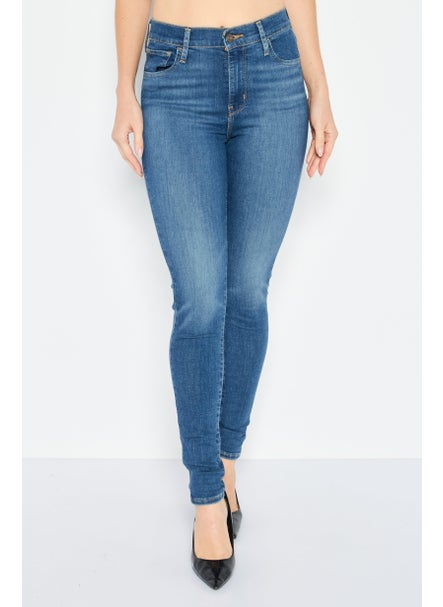 اشتري Women Super Skinny Fit Washed Stretchable Jeans, Blue في السعودية