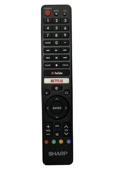 Buy Remote Controll fit for Sharp AQUOS 4K Smart Android TV 4T-C60BJ3T 4T-C60BK1X 4T-C70Bj3T 4T-C60BJ5T 4T-C70BJ5T 2T-C32BE1T 2T-C32BG1X 2T-C32BG1I 4T-C70BK1X 4T-C70BJ1T 42BG1 C42BG1 in UAE