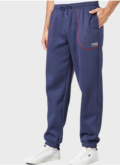 Buy Contrast Stitch Pocket Sweatpants in Saudi Arabia