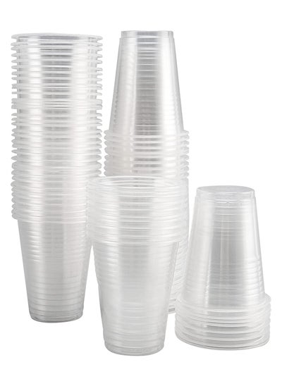 اشتري 100 Pack 9 Oz Plastic Cups Disposable Plastic Cups Clear Plastic Cups Clear Cups Disposable Clear Plastic Cups Water Cups Water Clear Plastic Cups Clear Plastic Cups في مصر