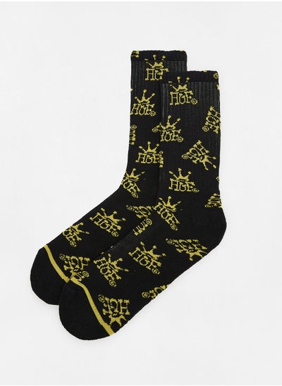 اشتري Crown Print Socks في الامارات