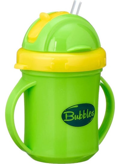 Buy Bubbles Baby Cup with Silicone Straw Green in Egypt