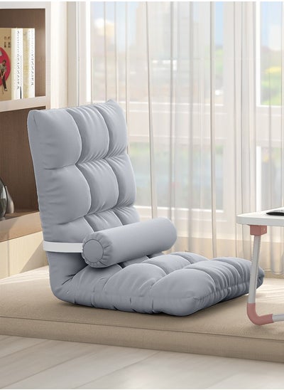 Buy Lazy Sofa Floor Cushion Cotton Floor Chair Lazy Sofa Adjustable Padded Folding Chair with Back Support and Backrest Comfortable Chair in UAE