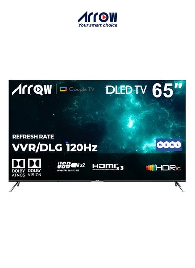 اشتري 65-Inch 4K Ultra HD ,Google,Android LED TV-Frame Less Design, Best GAMING LED, Mirror Cast And E-Share, HDMI2.1\USB\ Wi-Fi Input, Netflix, YouTube, Prime Video, shahad, RO-65LCS120 في السعودية