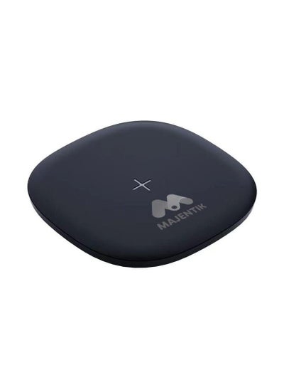 Buy Majentik Wireless Charger MW-21/ 15W Fast Charger/Black/ supported with iphone mobile & earbuds & samsung S series & note in Egypt