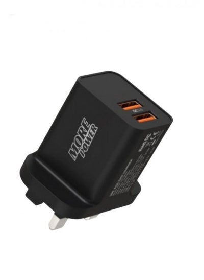 Buy More Power 20W Wall Charger With Two USB Ports in Saudi Arabia